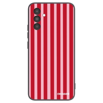 Picasee Samsung Galaxy A04s A047F Hülle - Schwarzes Silikon - Lines red