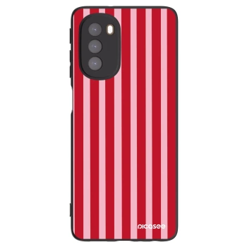 Hülle für Motorola Moto G51 - Lines red