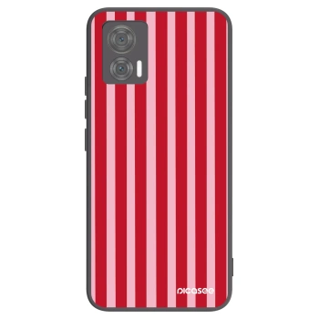 Hülle für Motorola Edge 30 Neo - Lines red