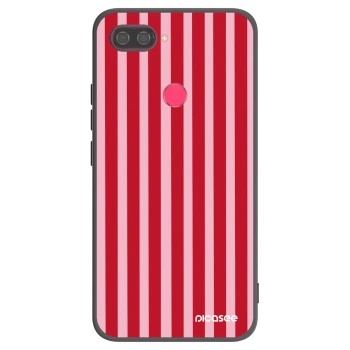 Hülle für Xiaomi Mi 8 Lite - Lines red