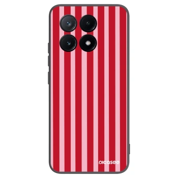 Picasee Xiaomi Poco X6 Pro Hülle - Schwarzes Silikon - Lines red