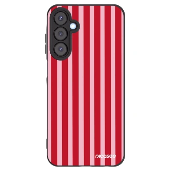 Picasee Samsung Galaxy A25 A256B 5G Hülle - Schwarzes Silikon - Lines red