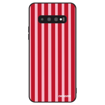 Hülle für Samsung Galaxy S10 Plus G975 - Lines red