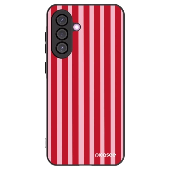 Picasee Samsung Galaxy A36 5G Hülle - Schwarzes Silikon - Lines red