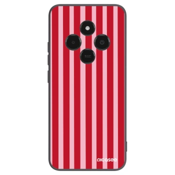 Picasee Xiaomi Poco C75 Hülle - Schwarzes Silikon - Lines red