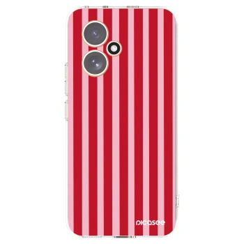 Picasee Honor 400 5G Hülle - Transparentes Silikon - Lines red