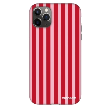 Hülle für Apple iPhone 11 Pro - Lines red