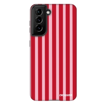 Hülle für Samsung Galaxy S21 5G G991B - Lines red
