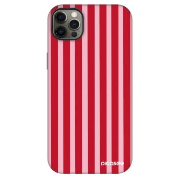 Hülle für Apple iPhone 12 Pro Max - Lines red
