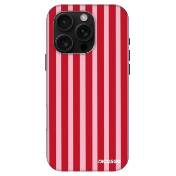 Hülle für Apple iPhone 16 Pro - Lines red