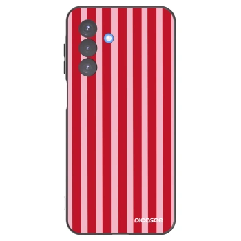 Picasee Samsung Galaxy A17 5G Hülle - Schwarzes Silikon - Lines red