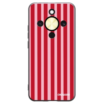 Picasee Honor Magic8 Lite 5G Hülle - Schwarzes Silikon - Lines red