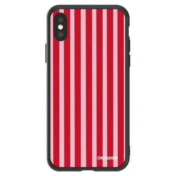 Picasee ULTIMATE CASE für Apple iPhone X/XS - Lines red