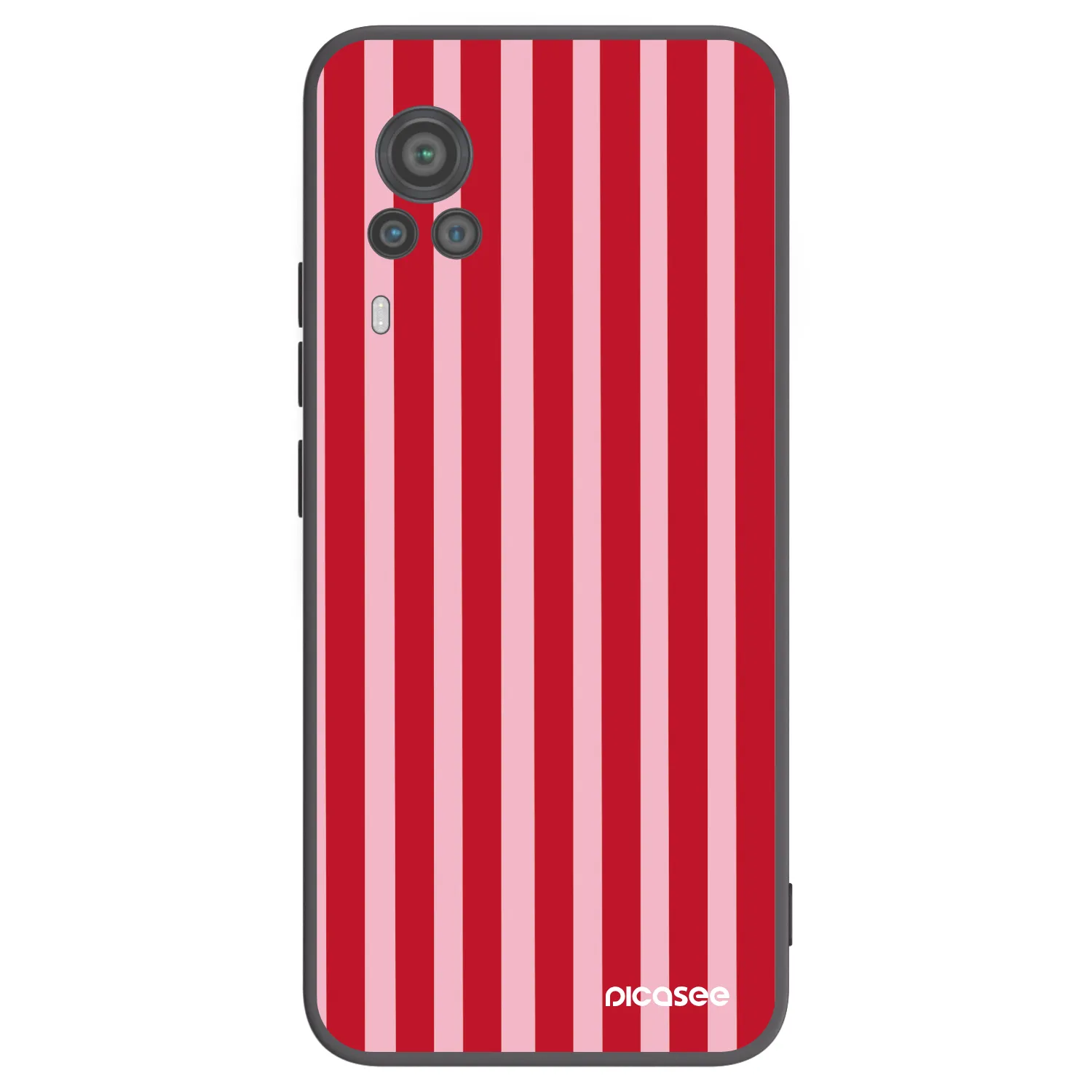 Picasee Vivo X60 Pro 5G Hülle - Schwarzes Silikon - Lines red