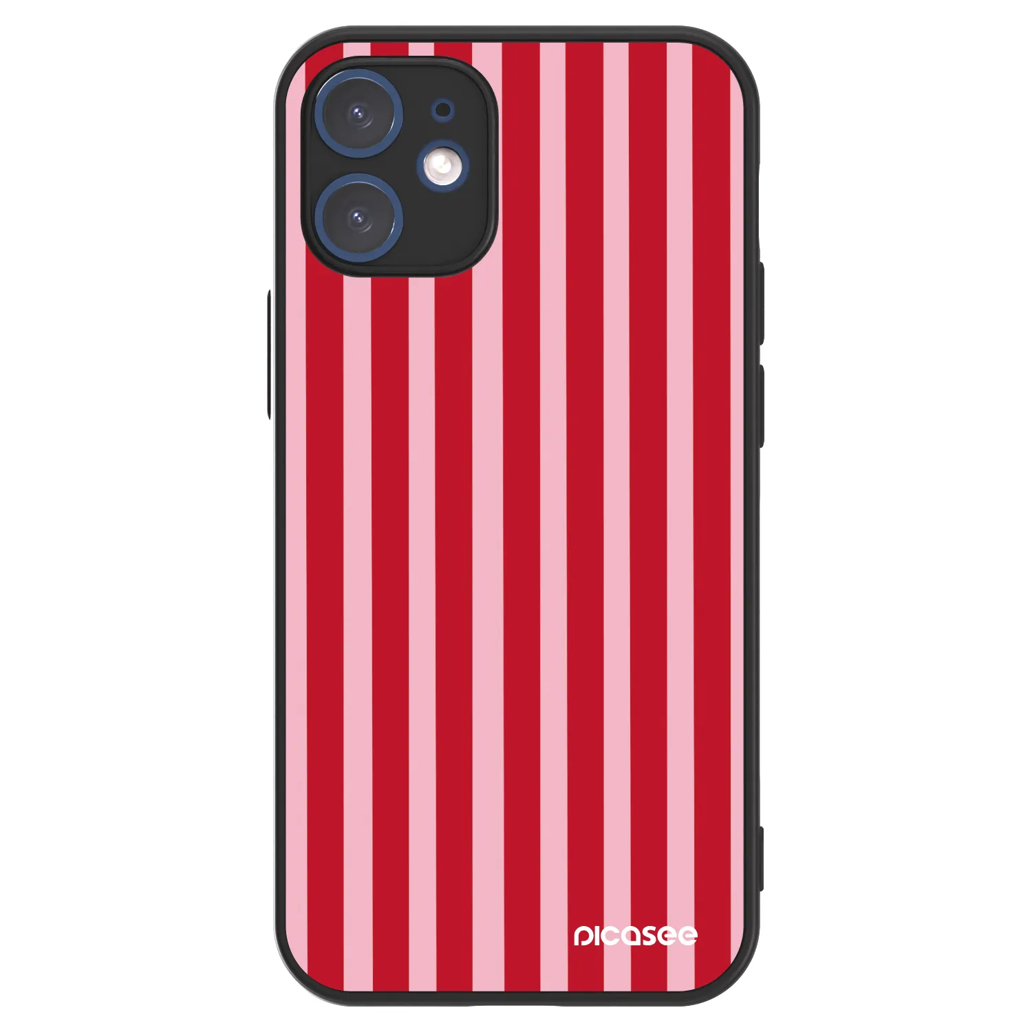 Picasee ULTIMATE CASE MagSafe für Apple iPhone 12 mini - Lines red