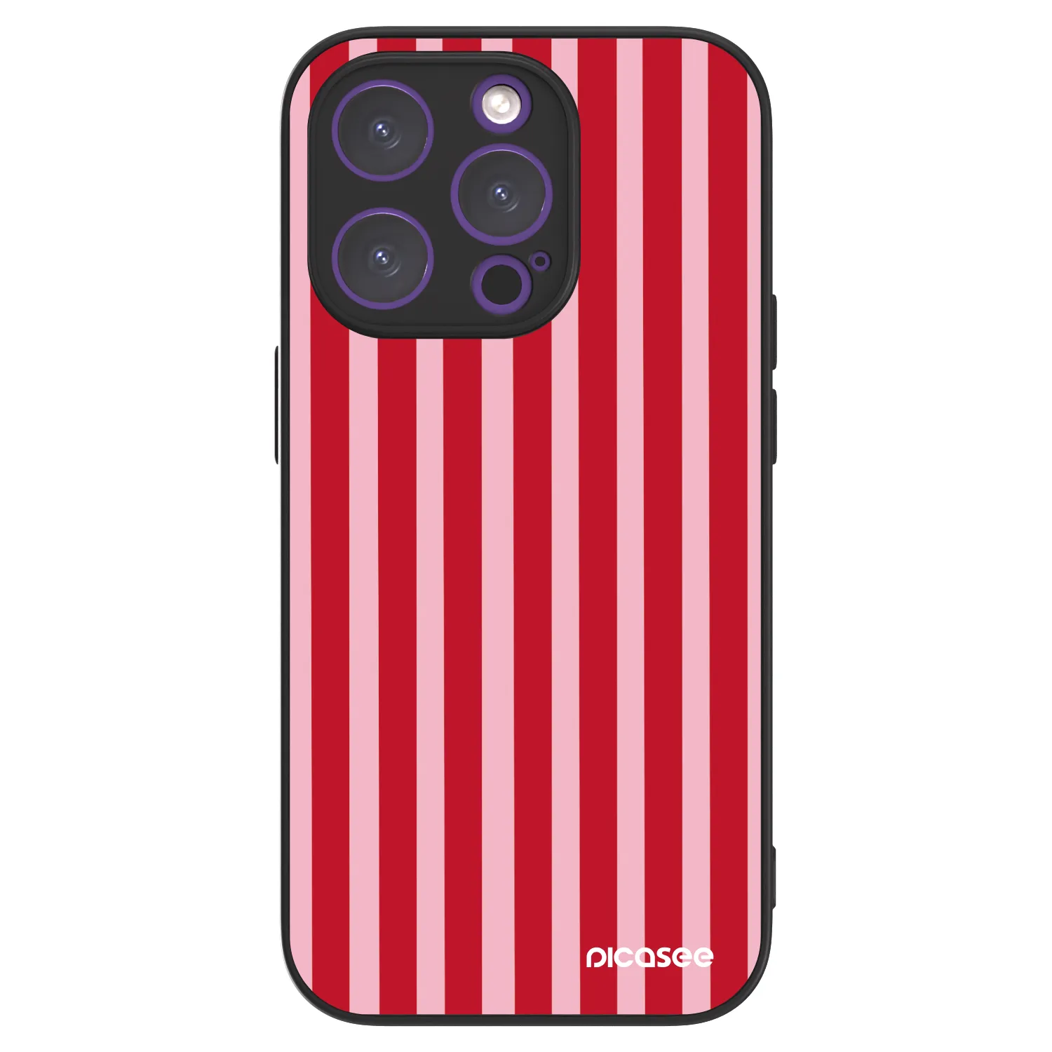 Picasee ULTIMATE CASE MagSafe für Apple iPhone 14 Pro - Lines red