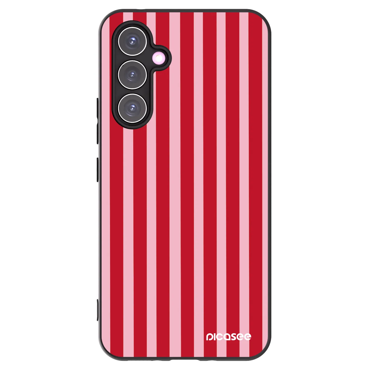 Picasee Samsung Galaxy A54 5G A546B Hülle - Schwarzes Silikon - Lines red
