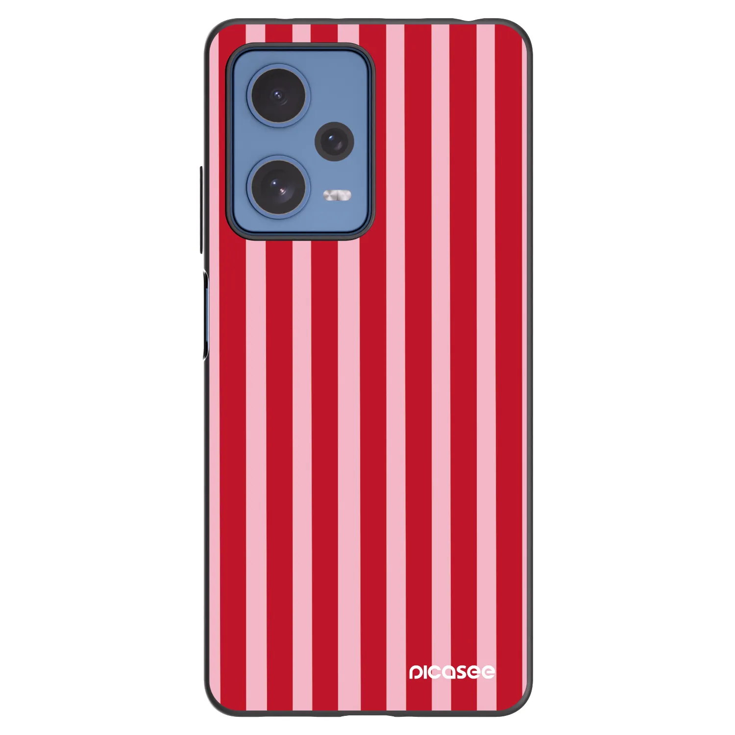 Picasee Xiaomi Redmi Note 12 Pro 5G Hülle - Schwarzes Silikon - Lines red