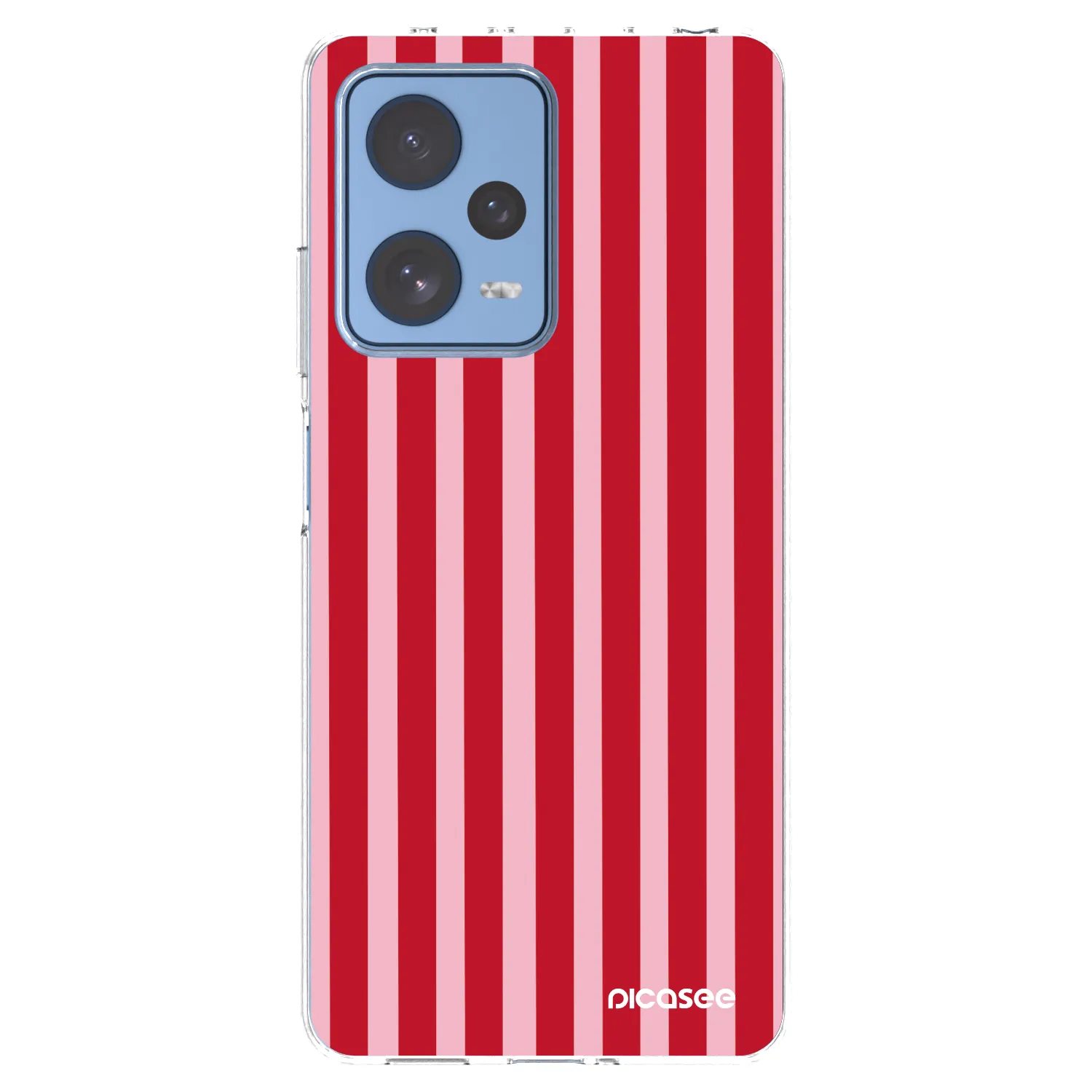 Picasee Xiaomi Redmi Note 12 Pro 5G Hülle - Transparentes Silikon - Lines red