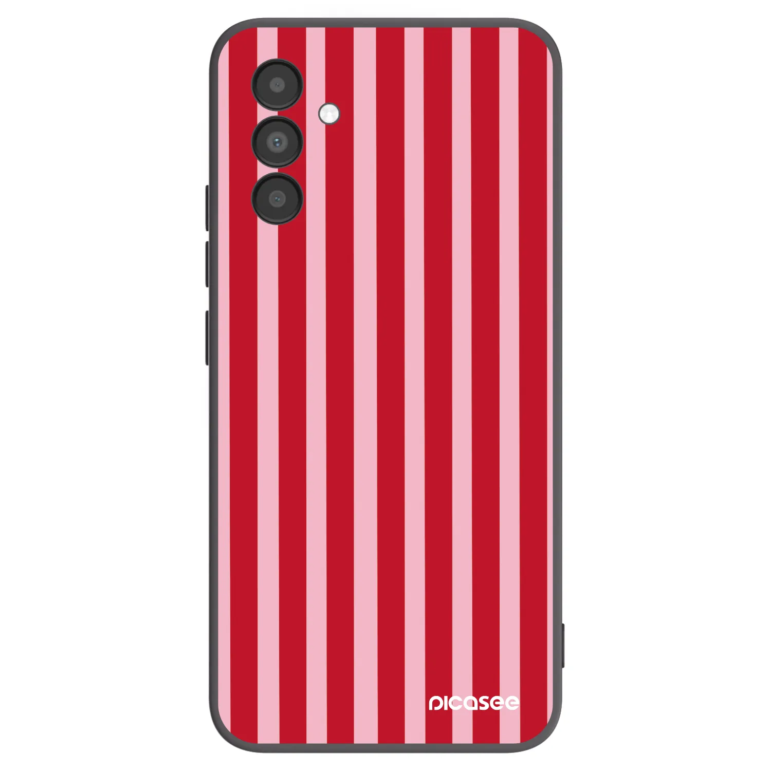 Picasee Samsung Galaxy A04s A047F Hülle - Schwarzes Silikon - Lines red