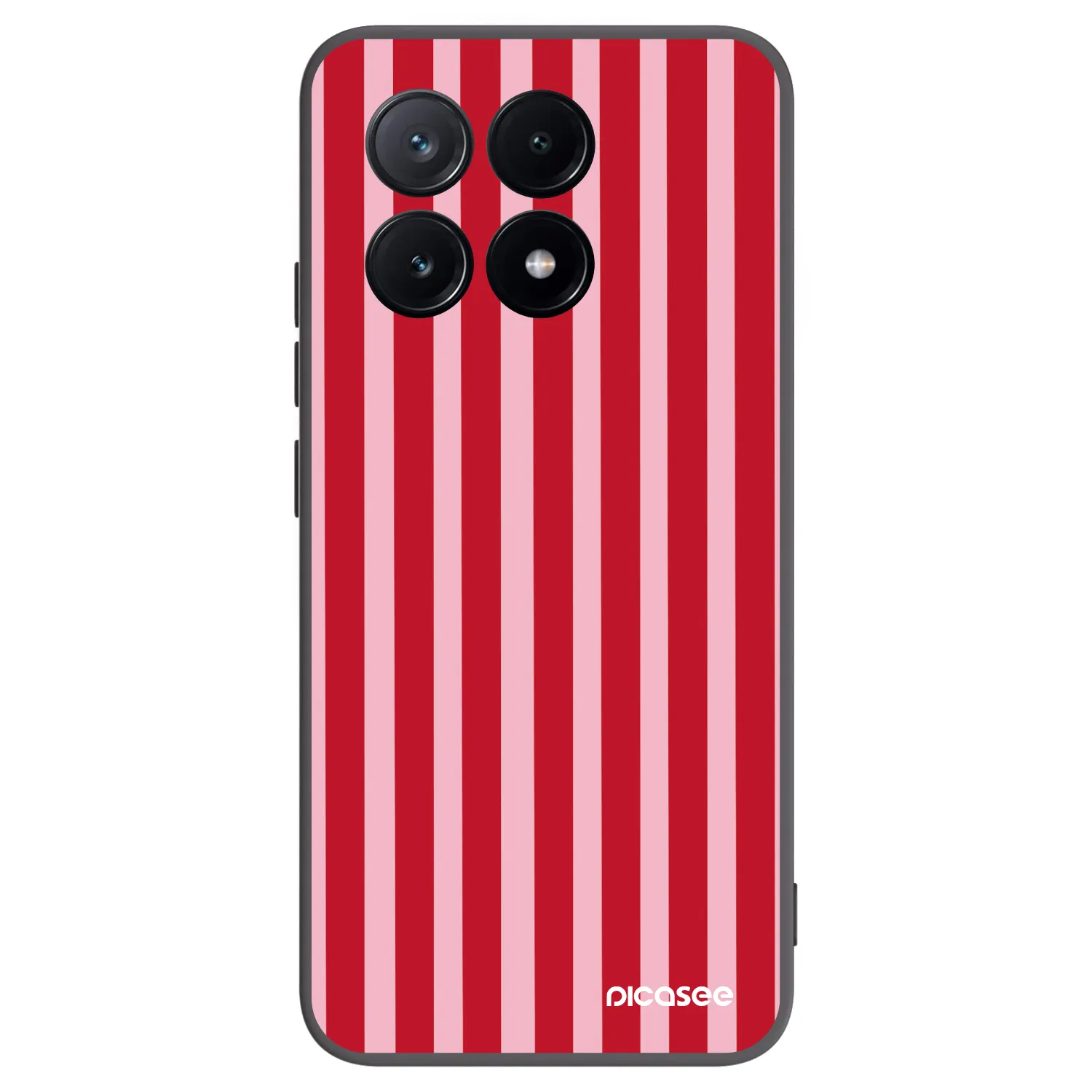 Picasee Xiaomi Poco X6 Pro Hülle - Schwarzes Silikon - Lines red