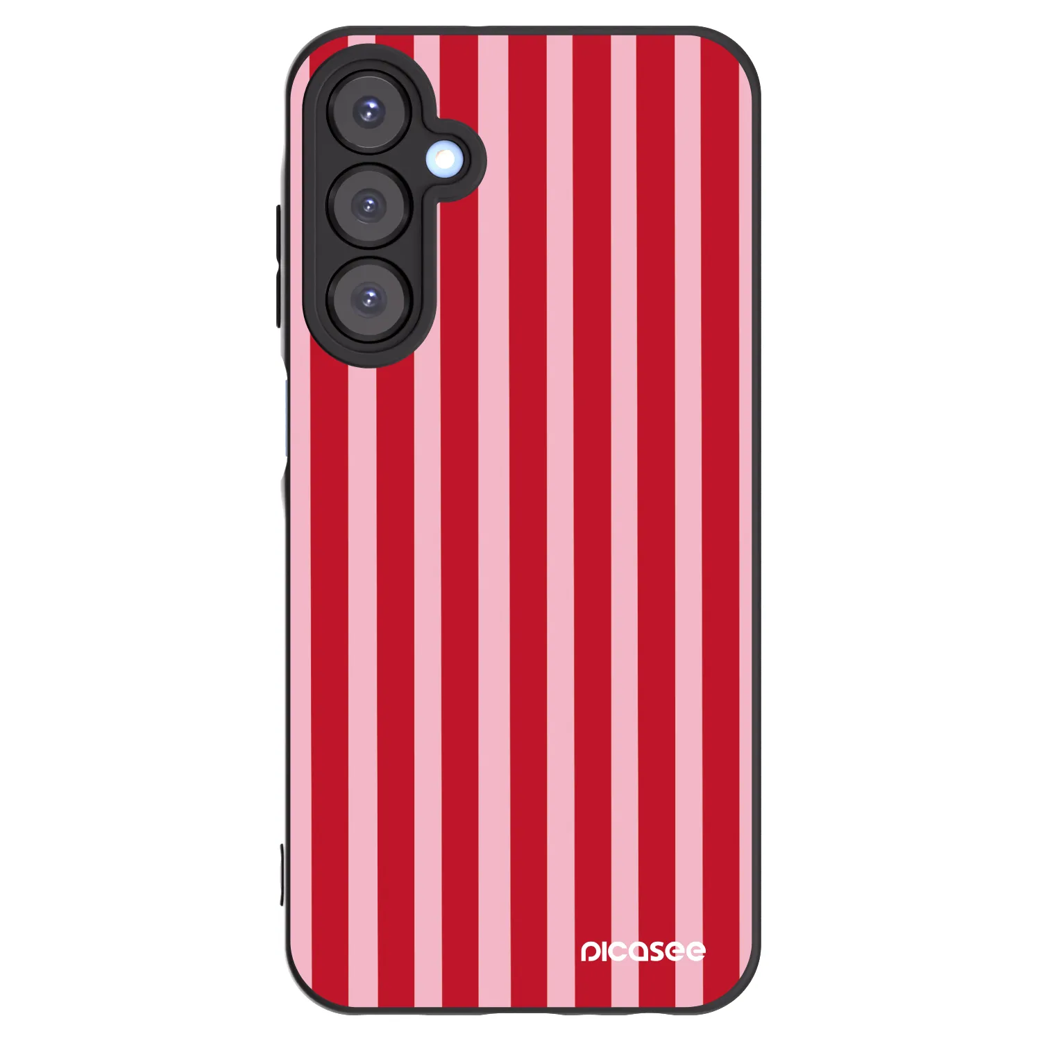 Picasee Samsung Galaxy A25 A256B 5G Hülle - Schwarzes Silikon - Lines red