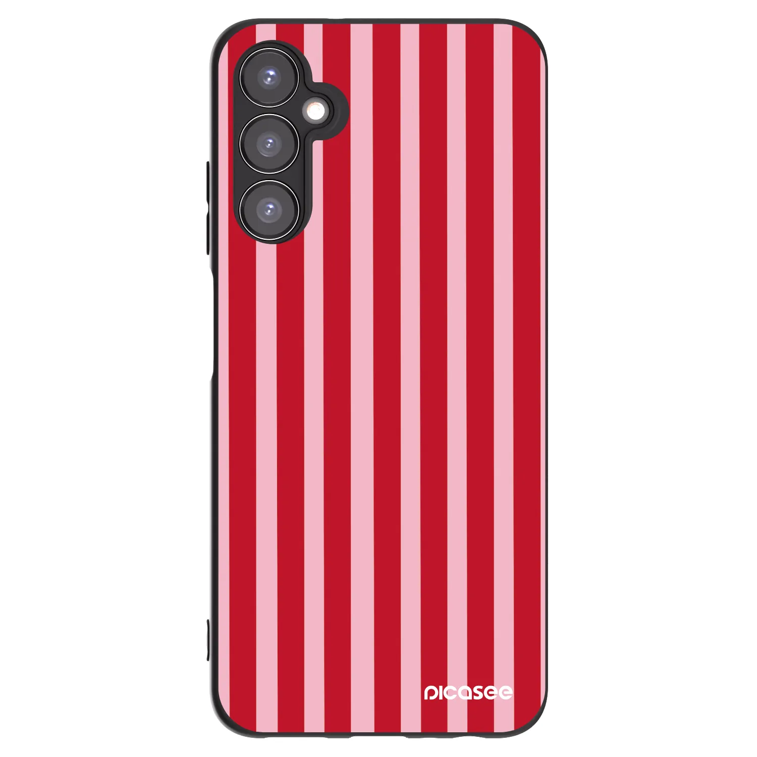 Picasee Samsung Galaxy A05s A057G Hülle - Schwarzes Silikon - Lines red