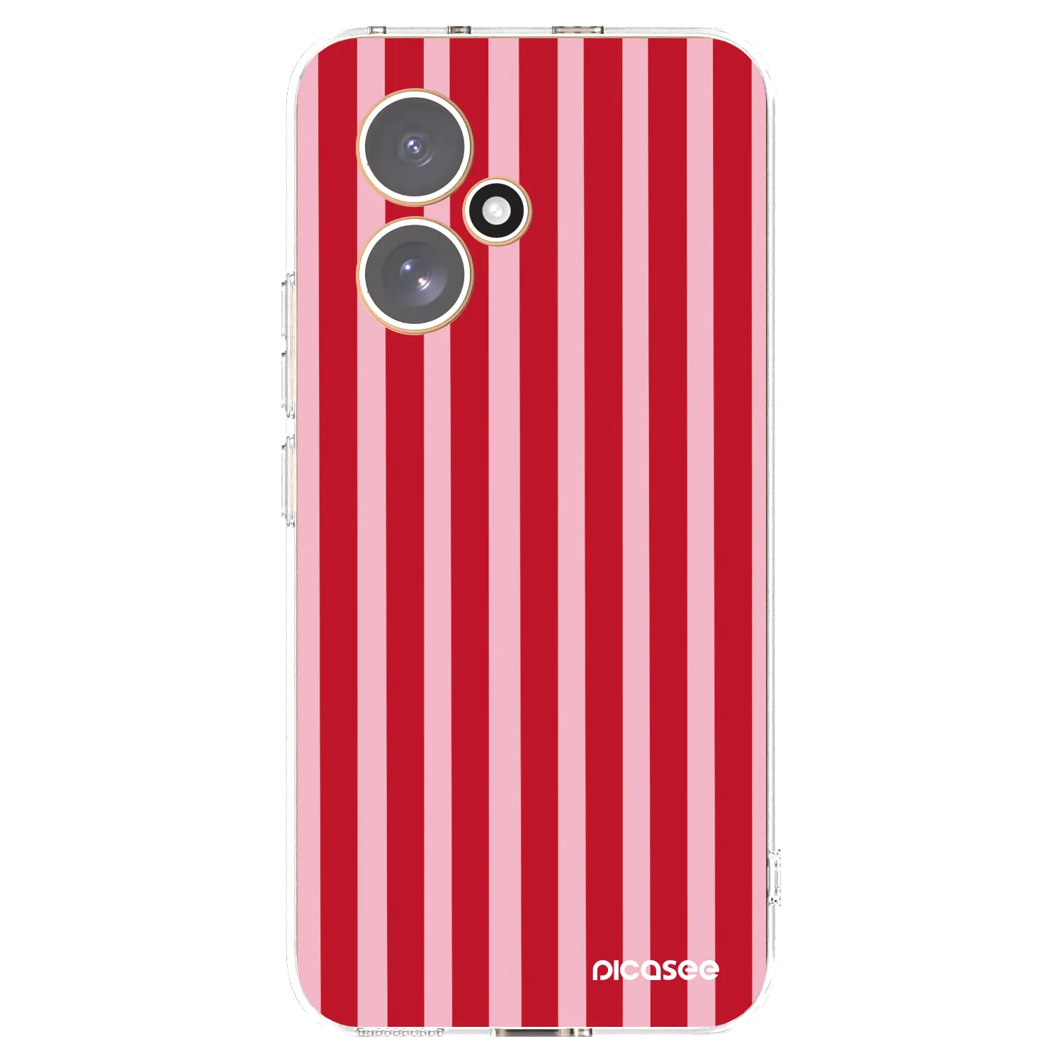 Picasee Honor 400 5G Hülle - Transparentes Silikon - Lines red