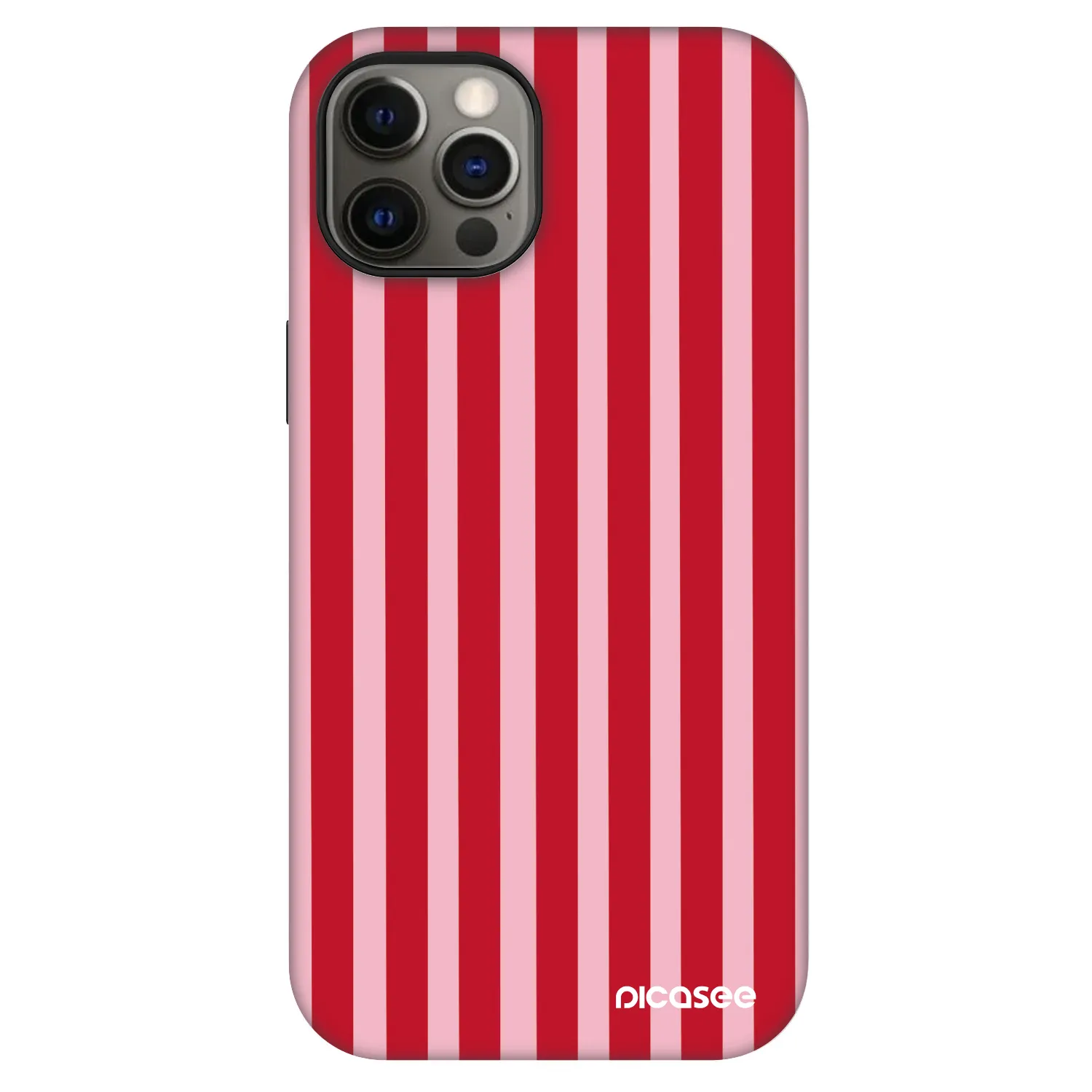 Picasee Fashion Case MagSafe für Apple iPhone 12 Pro - Lines red