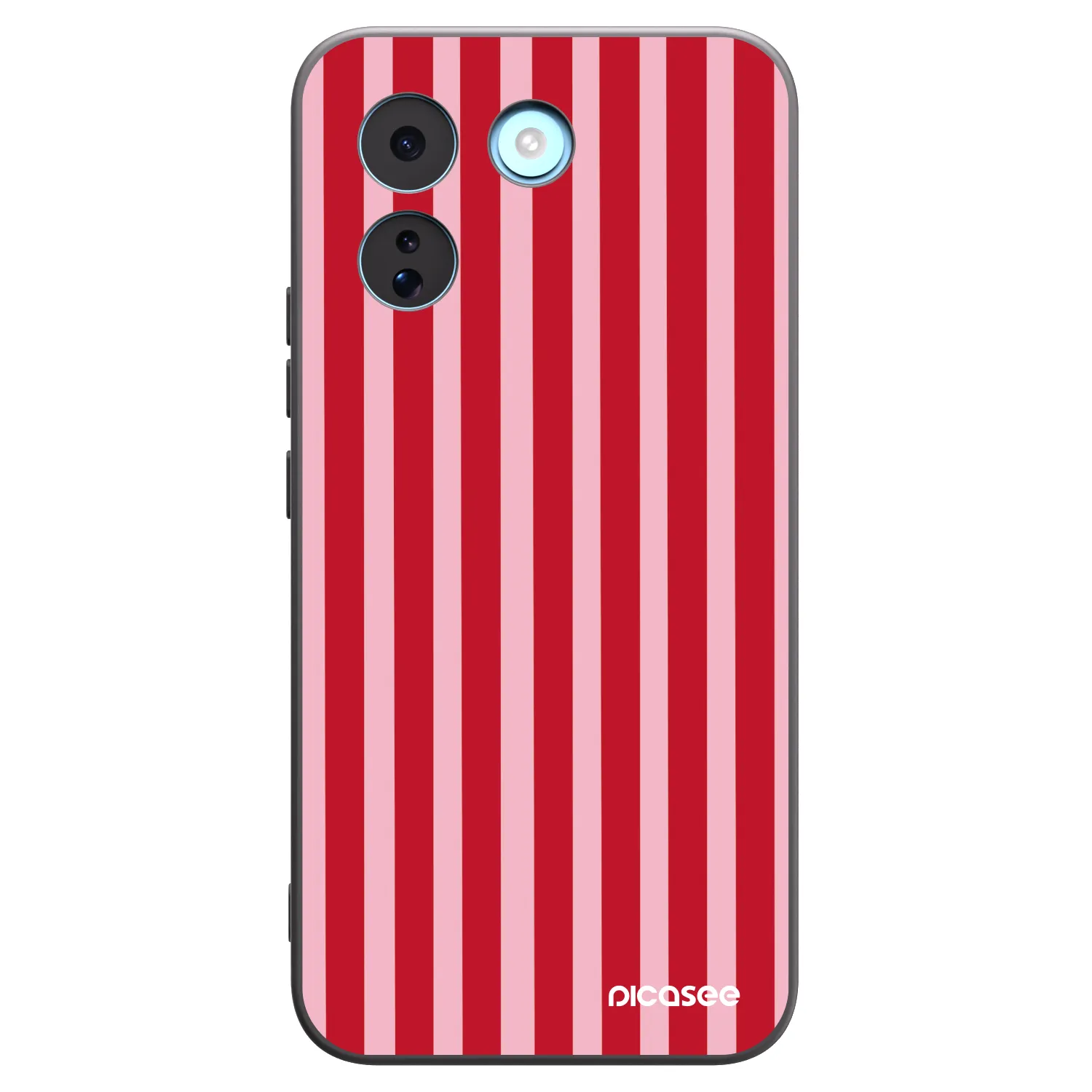 Picasee Xiaomi Redmi Note 17 Pro MAX 5G Hülle - Schwarzes Silikon - Lines red