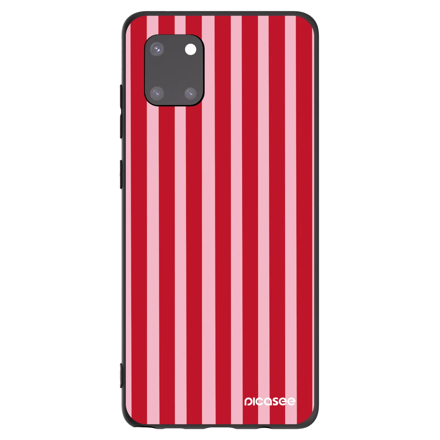 Picasee Samsung Galaxy Note 10 Lite N770F Hülle - Schwarzes Silikon - Lines red