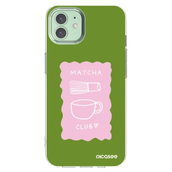 Picasee Apple iPhone 12 Hülle - Transparentes Silikon - Matcha club