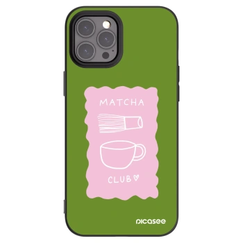 Picasee Apple iPhone 12 Pro Max Hülle - Schwarzes Silikon - Matcha club