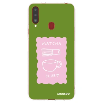 Picasee Samsung Galaxy A20s Hülle - Transparentes Silikon - Matcha club