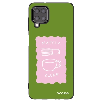 Picasee Samsung Galaxy A12 A125F Hülle - Schwarzes Silikon - Matcha club