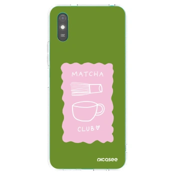 Picasee Xiaomi Redmi 9AT Hülle - Transparentes Silikon - Matcha club