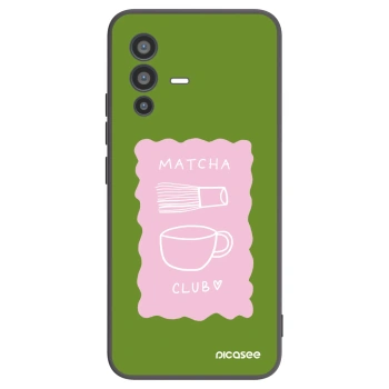 Picasee Vivo V23 5G Hülle - Schwarzes Silikon - Matcha club