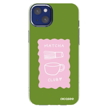 Picasee Apple iPhone 14 Plus Hülle - Transparentes Silikon - Matcha club