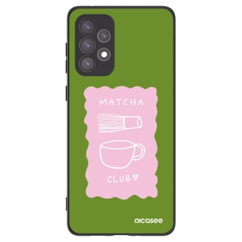 Picasee Samsung Galaxy A73 5G Hülle - Schwarzes Silikon - Matcha club