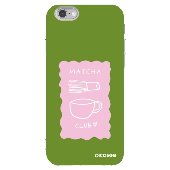 Picasee Apple iPhone 6/6S Hülle - Transparentes Silikon - Matcha club