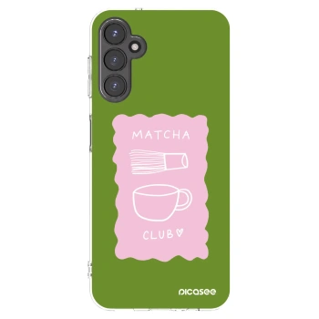 Picasee Samsung Galaxy A14 5G A146P Hülle - Transparentes Silikon - Matcha club
