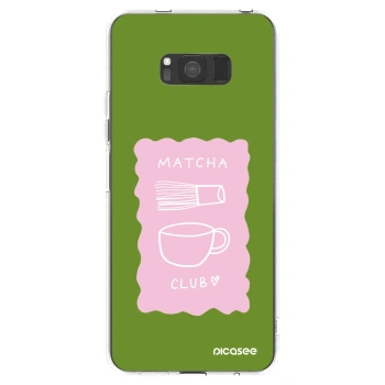 Picasee Samsung Galaxy S8 G950F Hülle - Transparentes Silikon - Matcha club