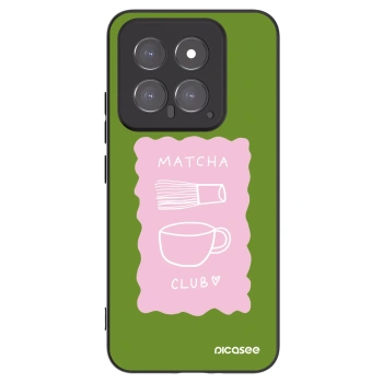 Picasee Xiaomi 14 Hülle - Schwarzes Silikon - Matcha club
