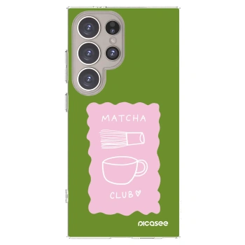 Picasee Samsung Galaxy S24 Ultra S928B 5G Hülle - Transparentes Silikon - Matcha club