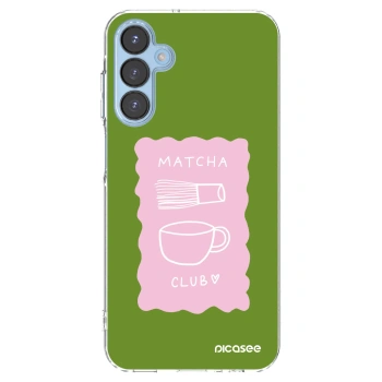 Picasee Samsung Galaxy A15 A156B 5G Hülle - Transparentes Silikon - Matcha club