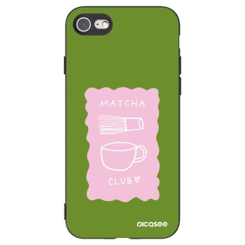 Picasee Apple iPhone 8 Hülle - Schwarzes Silikon - Matcha club