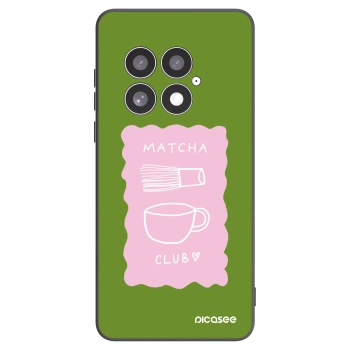 Picasee OnePlus 13 5G Hülle - Schwarzes Silikon - Matcha club