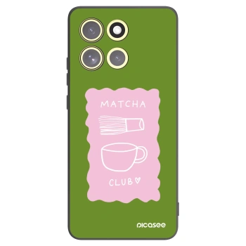 Picasee Motorola Moto G86 5G Hülle - Schwarzes Silikon - Matcha club