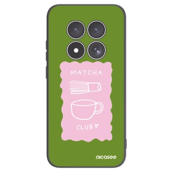 Picasee Xiaomi Redmi Note 15 Pro 4G Hülle - Schwarzes Silikon - Matcha club