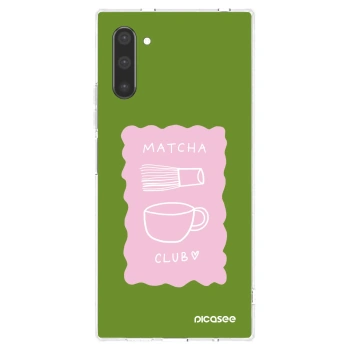Picasee Samsung Galaxy Note 10 N970F Hülle - Transparentes Silikon - Matcha club